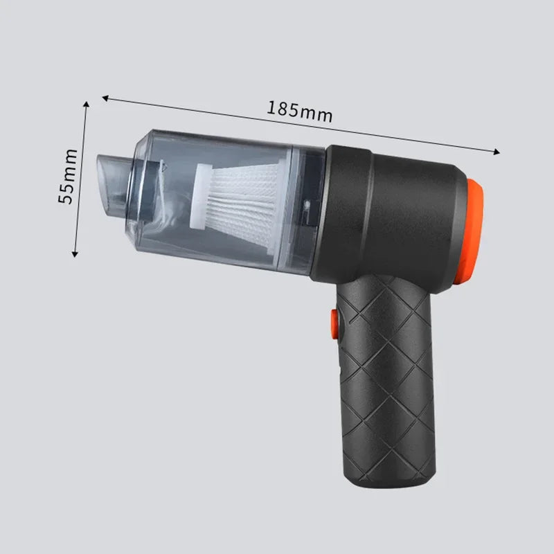 Mini Aspirador Soprador Vácuo 2 Em 1 De Ar Portátil Usb Para Carro Casa